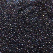 Miyuki Delica Perlen 1,6mm DB0297 lined rainbow Garnet-Dark Grey 5gr